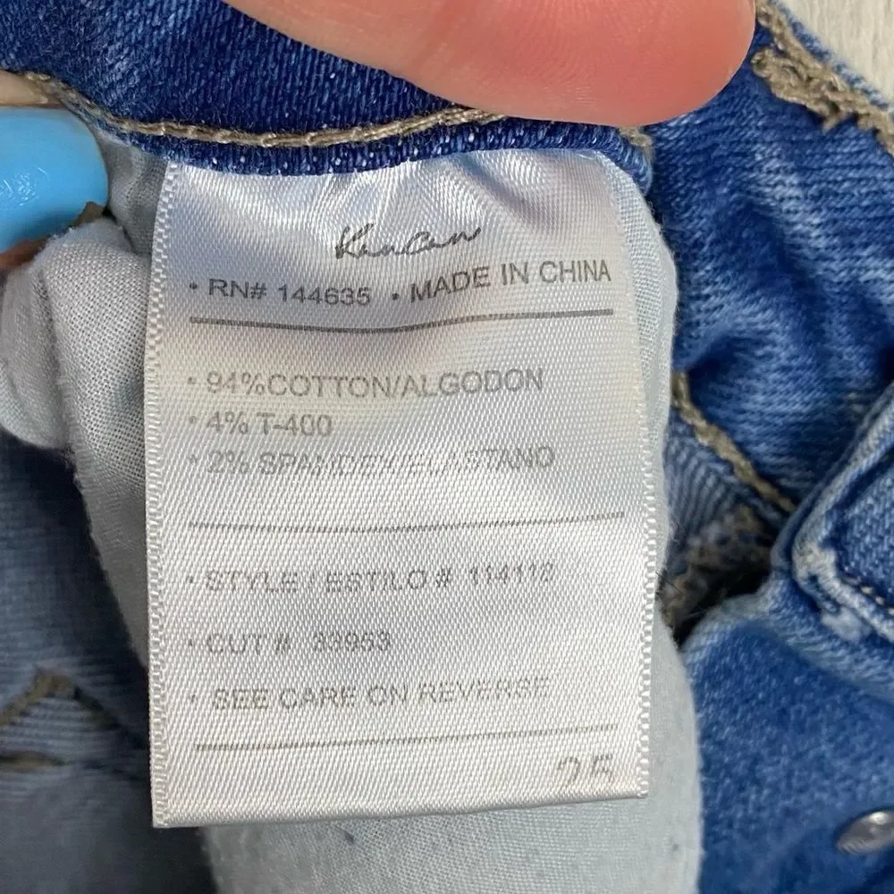 KanCan | Cuffed High Rise Button Fly Jean Shorts Size 25 - Picture 5 of 5